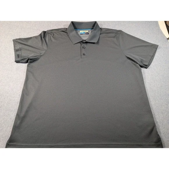 Magellan Outdoor Fish Gear Men 2XL Gray MagWick Loose Fit Performance Polo Shirt - Picture 1 of 7